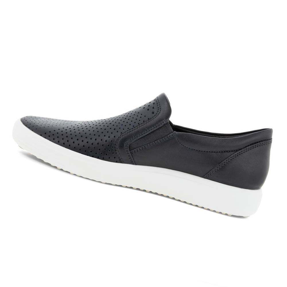 Dámské Tenisky Ecco Soft 7 Slip-on Černé | CZ 244EBC